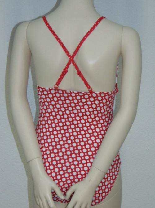 Nickey Nobel Dot rood/wit badpak