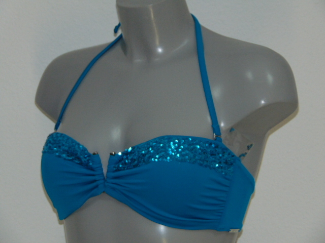 Sapph Badmode Princess Flash turquoise soft-cup bikinitop
