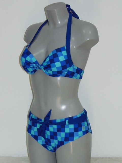 Shiwi Checkered blauw bikini set
