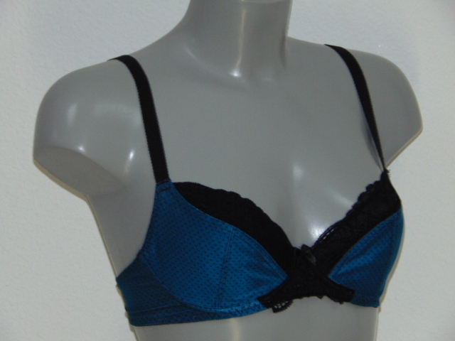 After Eden Dotted blauw/zwart niet voorgevormde bh
