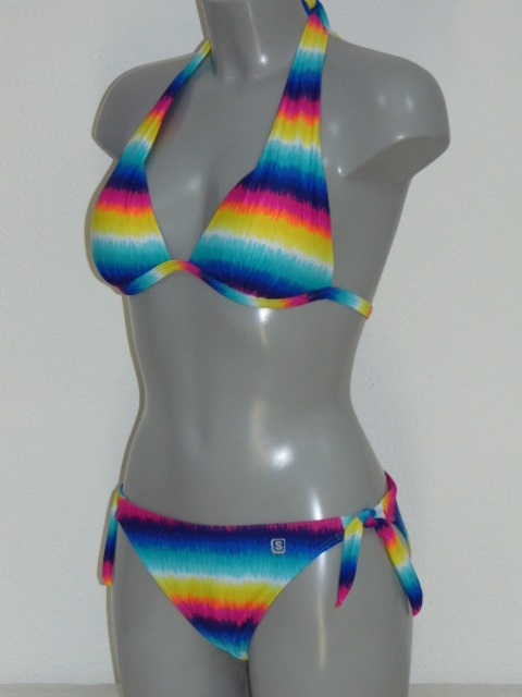 Shiwi Rainbow blauw/multicolor bikini set