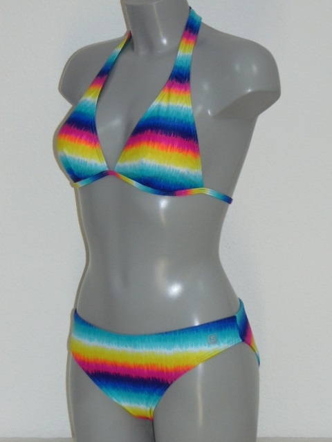 Shiwi Rainbow blauw/multicolor bikini set
