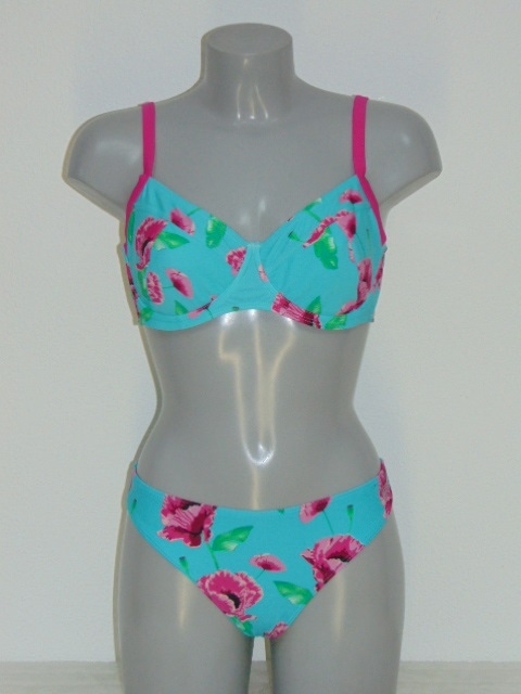 Shiwi Fiona blauw/roze bikini set