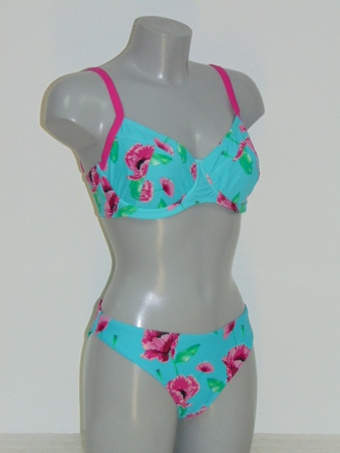 Shiwi Fiona blauw/roze bikini set