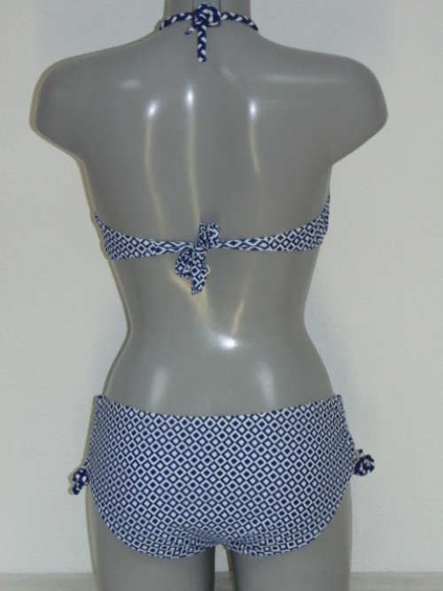 Shiwi judith wit/marine blauw bikini set
