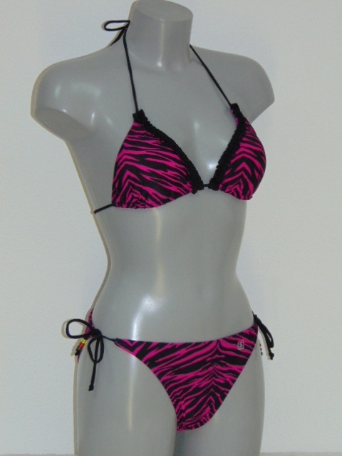 Shiwi Joyce zwart/roze bikini set