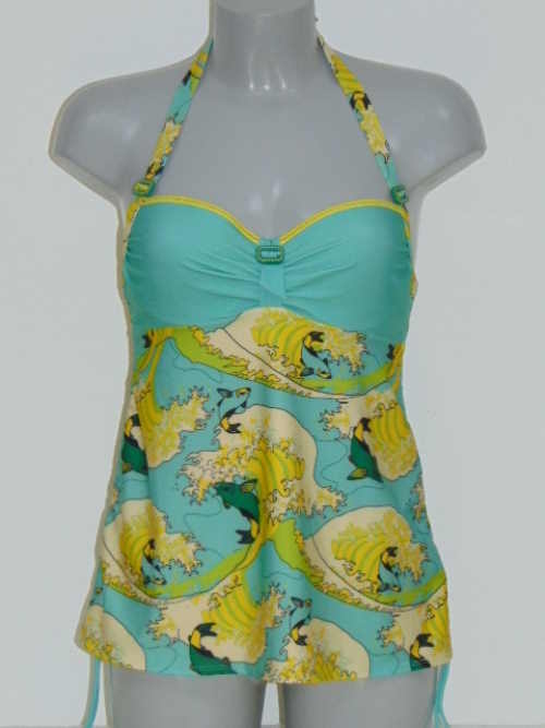 Marlies Dekkers Badmode Ojiya groen tankini top