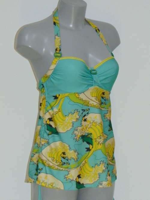 Marlies Dekkers Badmode Ojiya groen tankini top