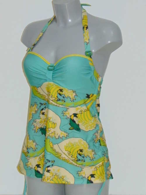 Marlies Dekkers Badmode Ojiya groen tankini top