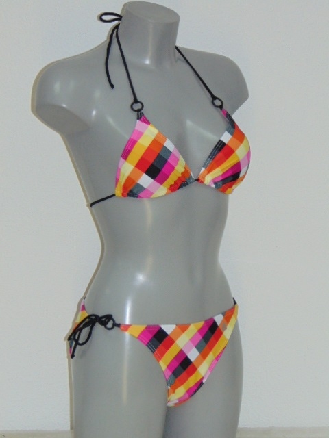 Shiwi Bardot oranje/roze bikini set