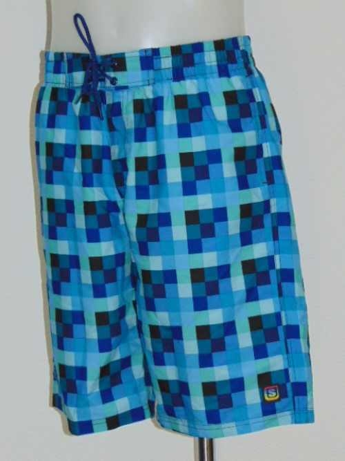 Shiwi Heren Blocks blauw zwemshort