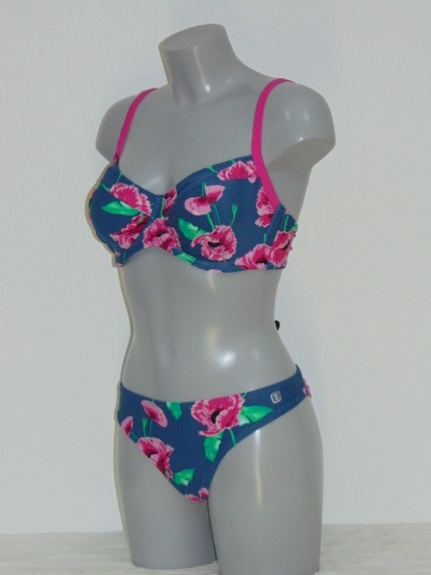 Shiwi Fajah marine blauw/roze bikini set