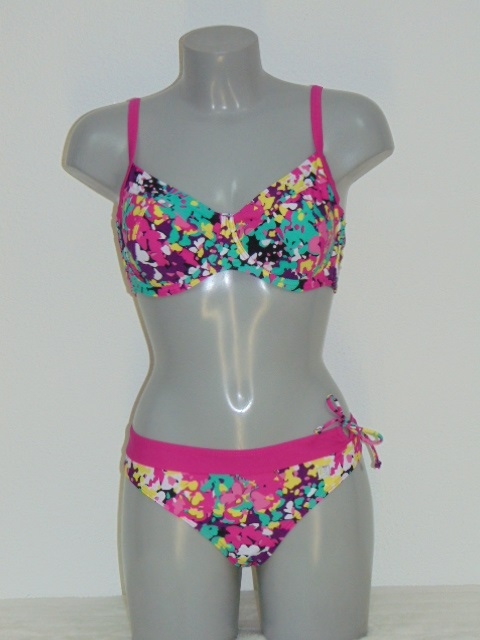 Shiwi Fleur blauw/multicolor bikini set