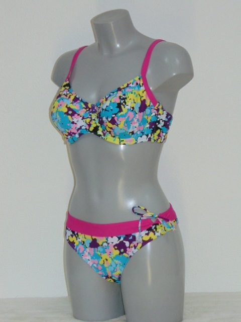 Shiwi Fleur blauw/multicolor bikini set