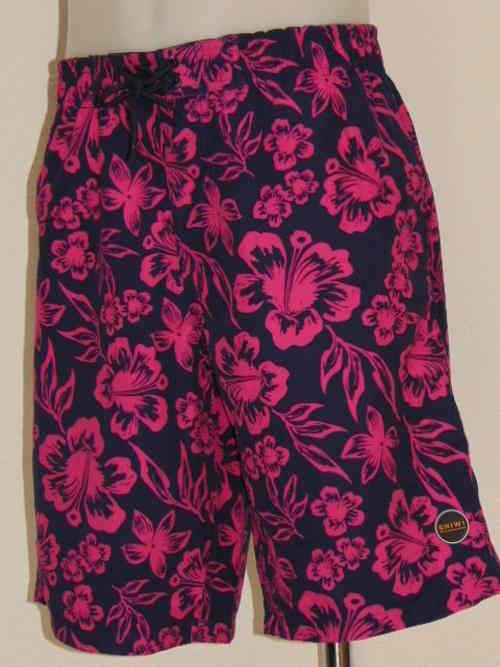 Shiwi Heren Lotus marine blauw/roze zwemshort