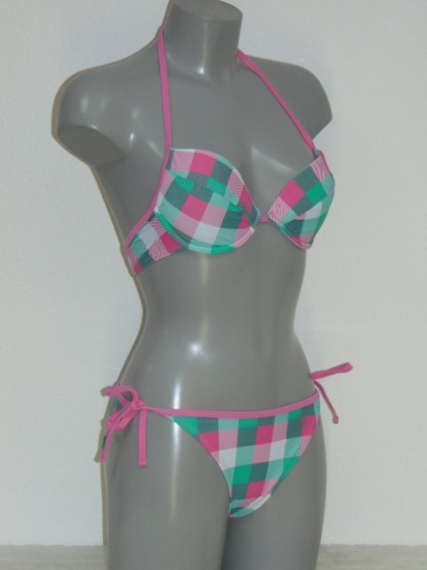 Shiwi Subject roze/groen bikini set