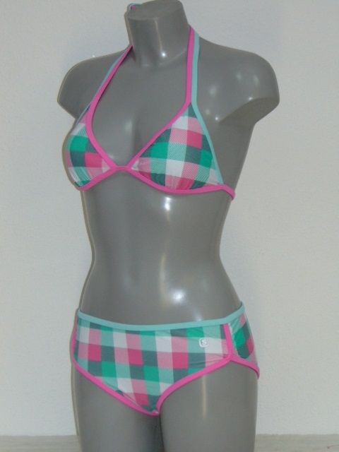 Shiwi Subject roze/groen bikini set