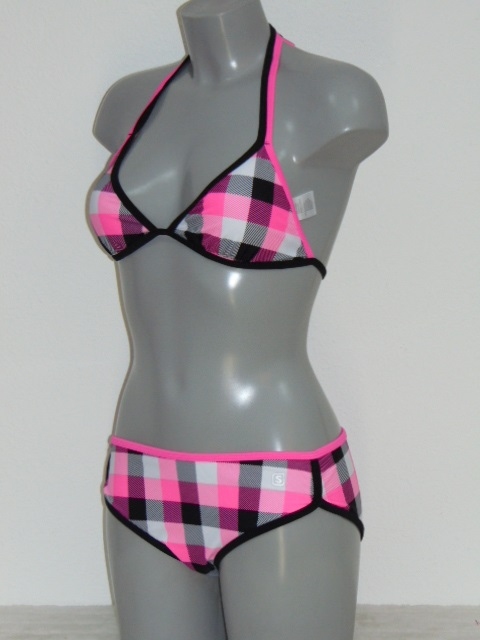 Shiwi Subject roze/zwart bikini set