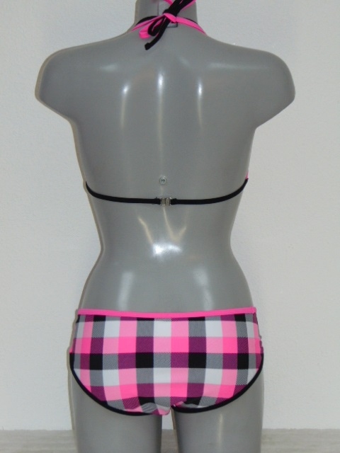 Shiwi Subject roze/zwart bikini set