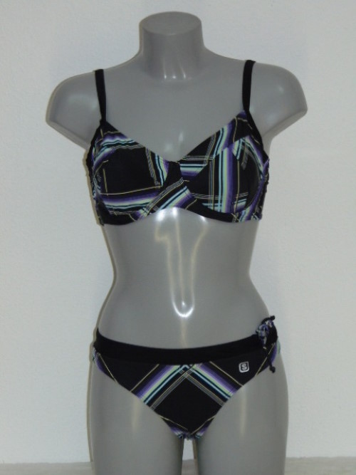 Shiwi Gaby zwart/geel bikini set