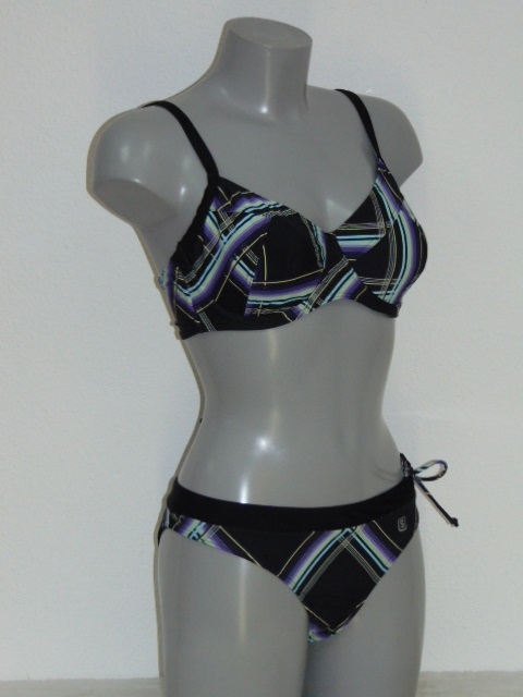 Shiwi Gaby zwart/geel bikini set