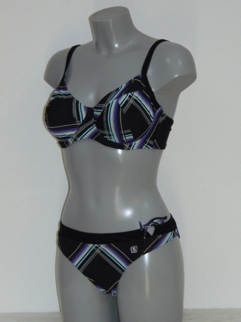 Shiwi Gaby zwart/geel bikini set