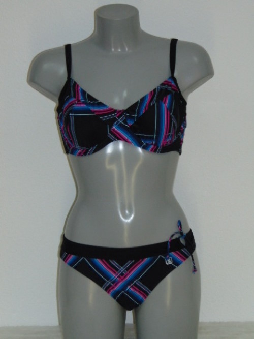 Shiwi Gaby zwart/blauw bikini set