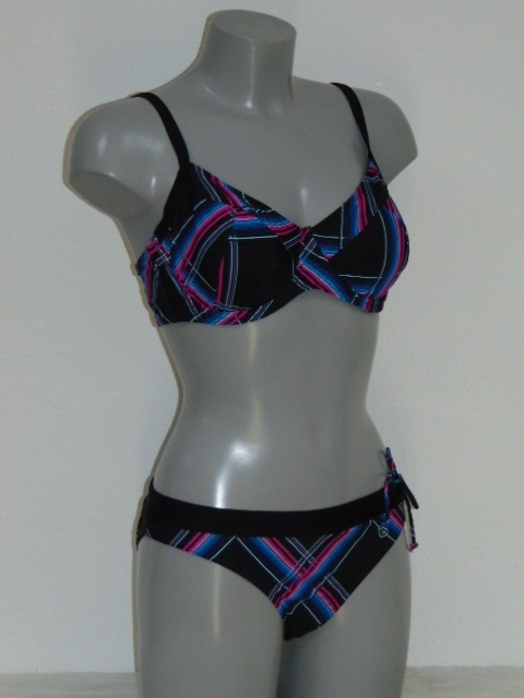 Shiwi Gaby zwart/blauw bikini set