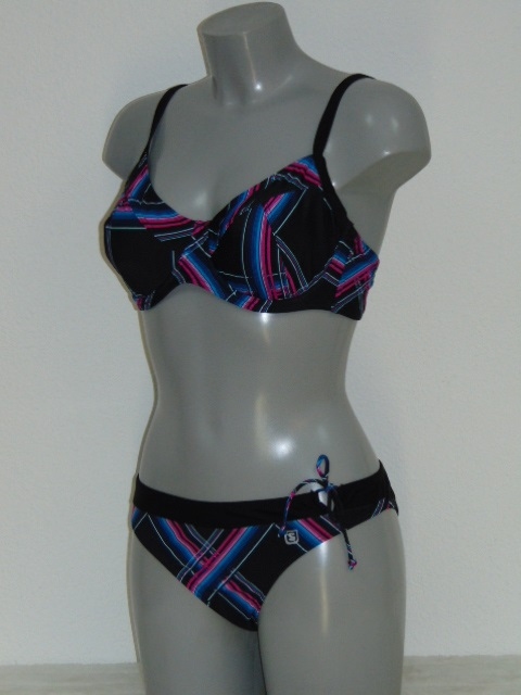Shiwi Gaby zwart/blauw bikini set