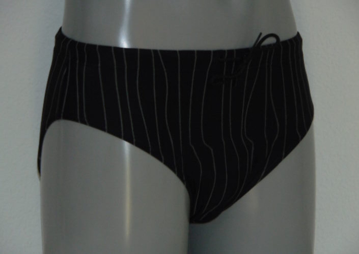 Shiwi Heren Pinstripe zwart zwemslip