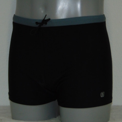Shiwi Heren Basic zwart/grijs zwemboxer