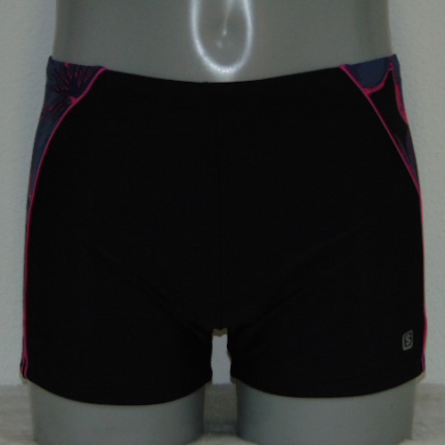 Shiwi Heren Orchid zwart/roze zwemboxer