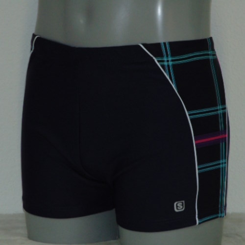 Shiwi Heren Plaid marine blauw/roze zwemboxer