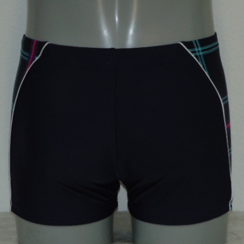 Shiwi Heren Plaid marine blauw/roze zwemboxer