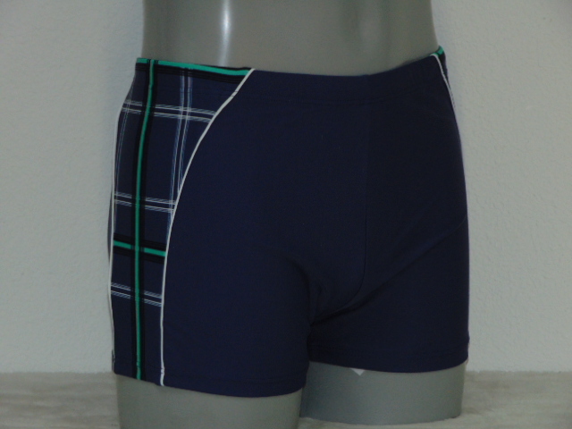 Shiwi Heren Plaid jeans blauw zwemboxer