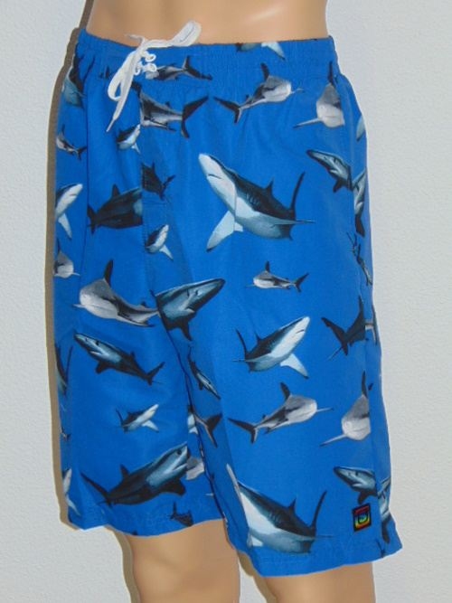Shiwi Heren Shark blauw/print zwemshort