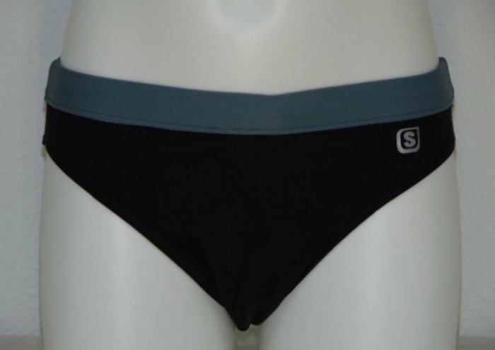 Shiwi Heren Contrast zwart/grijs zwemslip