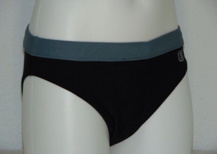 Shiwi Heren Contrast zwart/grijs zwemslip