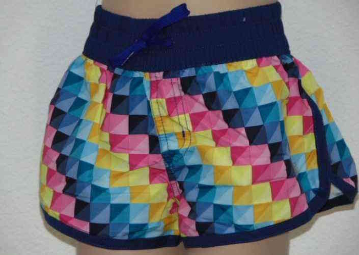 Shiwi Triangle roze/blauw beach short