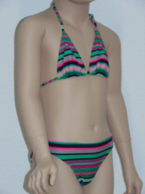 Shiwi Pixie groen/roze bikini set