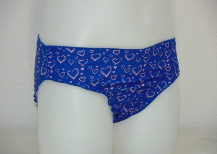 Shiwi Basic blauw/print bikini broekje