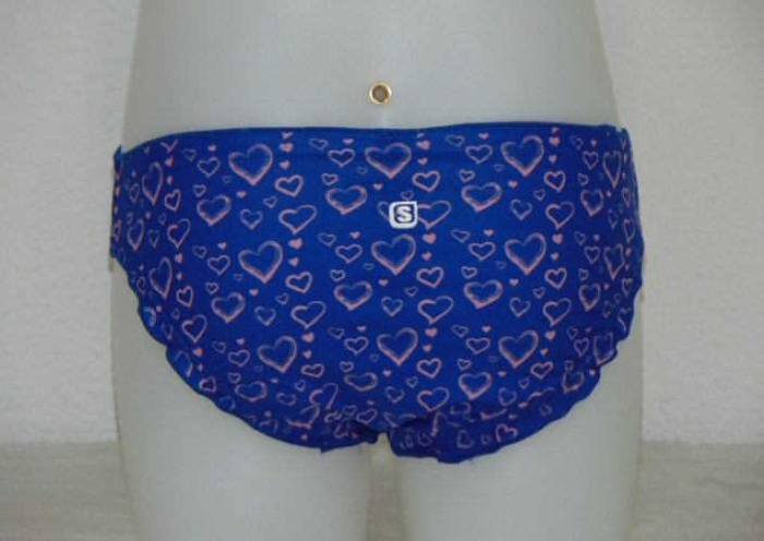 Shiwi Basic blauw/print bikini broekje