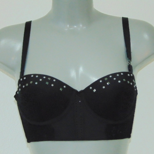 Supertrash Pearl zwart voorgevormde bh