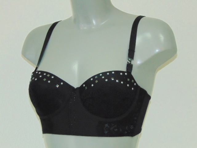 Supertrash Pearl zwart voorgevormde bh