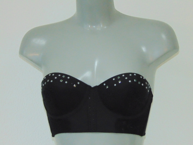 Supertrash Pearl zwart voorgevormde bh