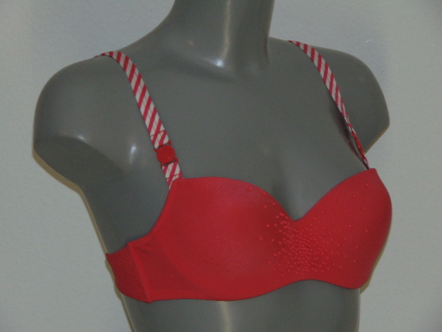 Marlies Dekkers Badmode Boracay wit/rood voorgevormde bikinitop