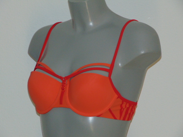 Marlies Dekkers Badmode Ta Moko coral voorgevormde bikinitop