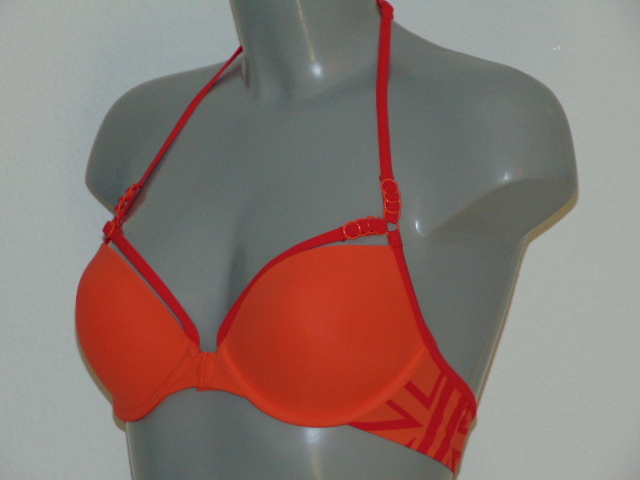 Marlies Dekkers Badmode Ta Moko coral voorgevormde bikinitop