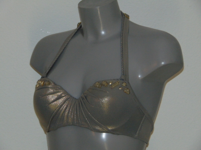 Marlies Dekkers Badmode Flic & Flac grijs voorgevormde bikinitop
