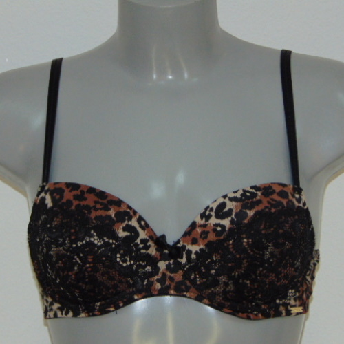 Sapph La Fayette zwart/bruin voorgevormde bh